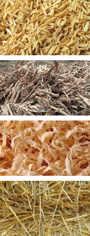 農(nóng)作物原料如麥桿、稻桿、玉米秸稈、稻殼、花生殼和其它農(nóng)作物